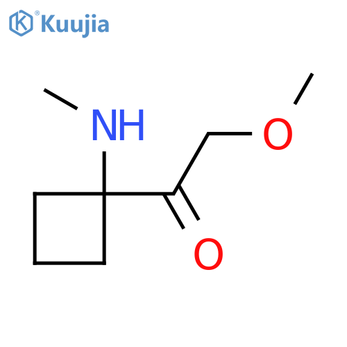 2-Methoxy-1-[1-(methylamino)cyclobutyl]ethan-1-one structure