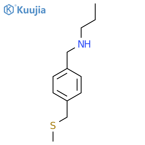 ({4-[(Methylsulfanyl)methyl]phenyl}methyl)(propyl)amine structure