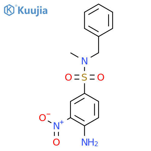 4-amino-N-benzyl-N-methyl-3-nitrobenzene-1-sulfonamide structure