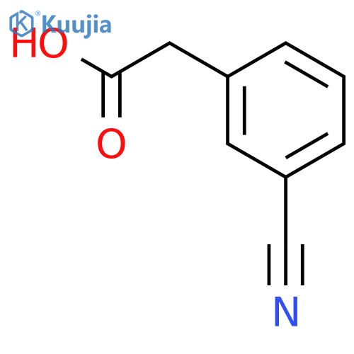 2-(3-cyanophenyl)acetic acid structure
