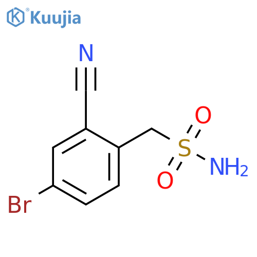 (4-bromo-2-cyanophenyl)methanesulfonamide structure