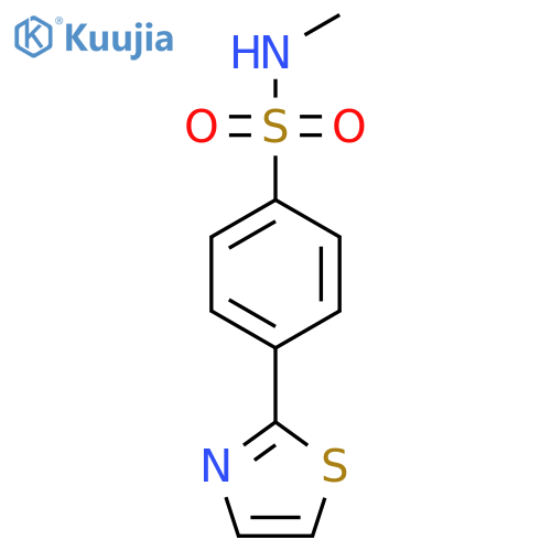 N-methyl-4-(1,3-thiazol-2-yl)benzene-1-sulfonamide structure