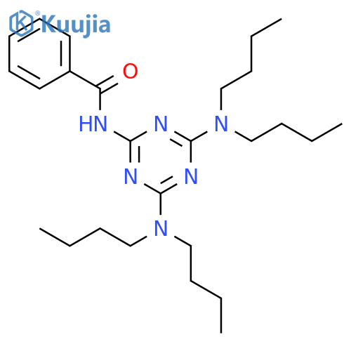 Benzamide, N-[4,6-bis(dibutylamino)-1,3,5-triazin-2-yl]- structure
