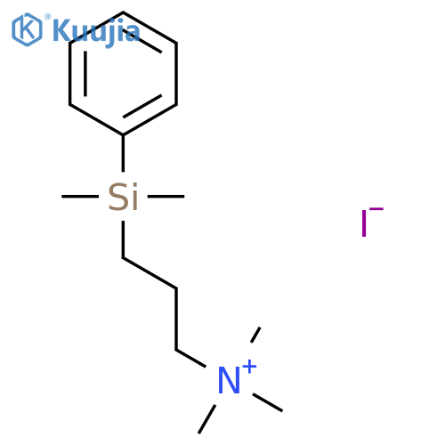 1-Propanaminium, 3-(dimethylphenylsilyl)-N,N,N-trimethyl-, iodide structure