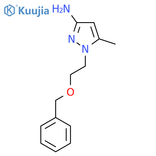 1-[2-(Benzyloxy)ethyl]-5-methyl-1h-pyrazol-3-amine structure