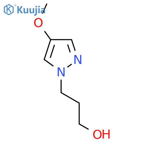 3-(4-Methoxy-1H-pyrazol-1-yl)propan-1-ol structure