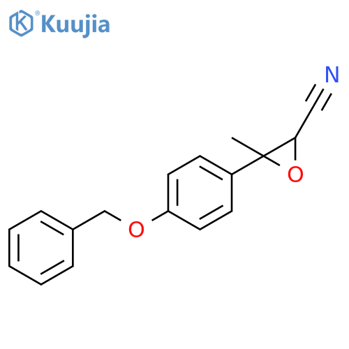 2-Oxiranecarbonitrile, 3-methyl-3-[4-(phenylmethoxy)phenyl]- structure