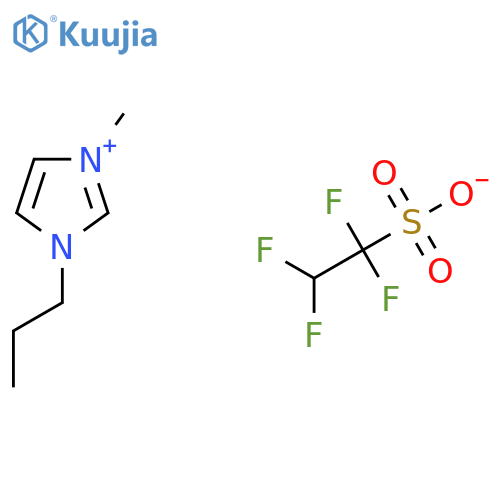 1H-Imidazolium, 1-methyl-3-propyl-, 1,1,2,2-tetrafluoroethanesulfonate structure