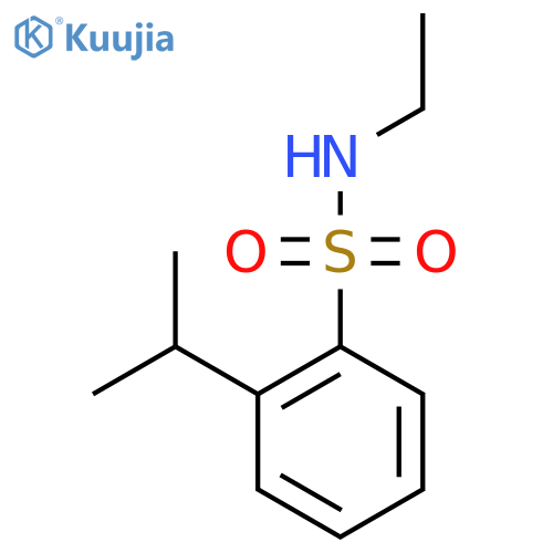 N-ethyl-2-(propan-2-yl)benzene-1-sulfonamide structure