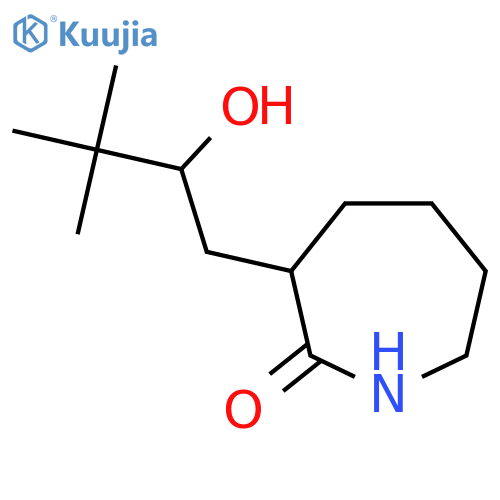 3-(2-Hydroxy-3,3-dimethylbutyl)azepan-2-one structure
