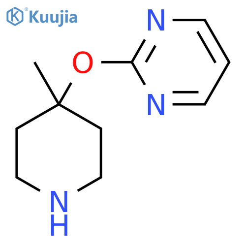 2-[(4-Methylpiperidin-4-yl)oxy]pyrimidine structure