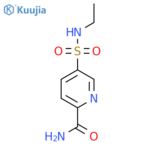 5-(Ethylsulfamoyl)pyridine-2-carboxamide structure
