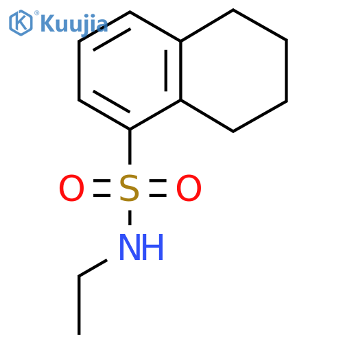 N-ethyl-5,6,7,8-tetrahydronaphthalene-1-sulfonamide structure