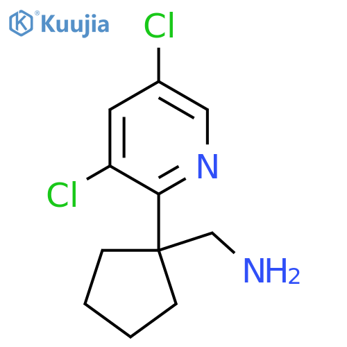 [1-(3,5-Dichloropyridin-2-yl)cyclopentyl]methanamine structure