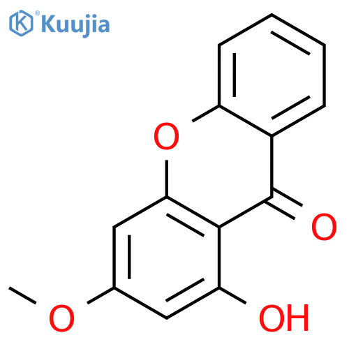 9H-Xanthen-9-one,1-hydroxy-3-methoxy- structure