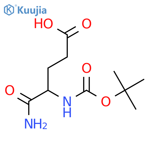 (4S)-5-Amino-4-(2-methylpropan-2-yl)oxycarbonylamino-5-oxopentanoic Acid structure