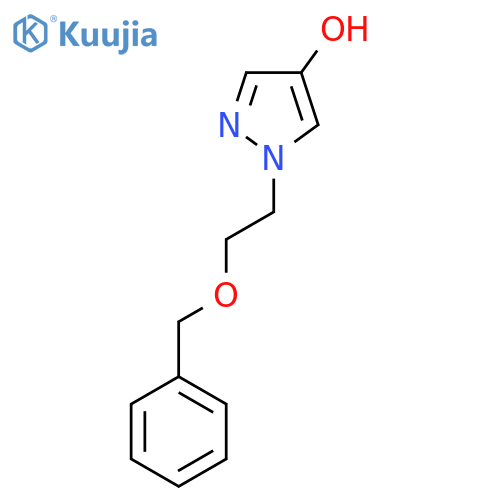 1-[2-(benzyloxy)ethyl]-1H-pyrazol-4-ol structure