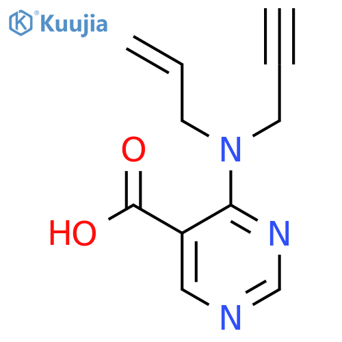 4-(prop-2-en-1-yl)(prop-2-yn-1-yl)aminopyrimidine-5-carboxylic acid structure