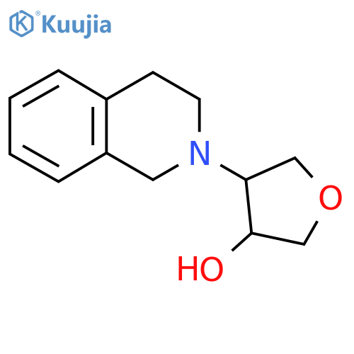 4-(1,2,3,4-tetrahydroisoquinolin-2-yl)oxolan-3-ol structure
