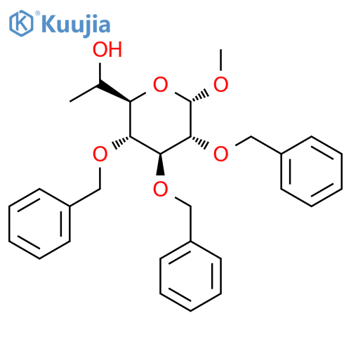 Methyl (6ξ)-7-Deoxy-2,3,4-tris-O-(phenylmethyl)-α-D-gluco-heptopyranoside structure
