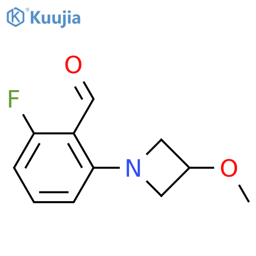 2-Fluoro-6-(3-methoxyazetidin-1-yl)benzaldehyde structure