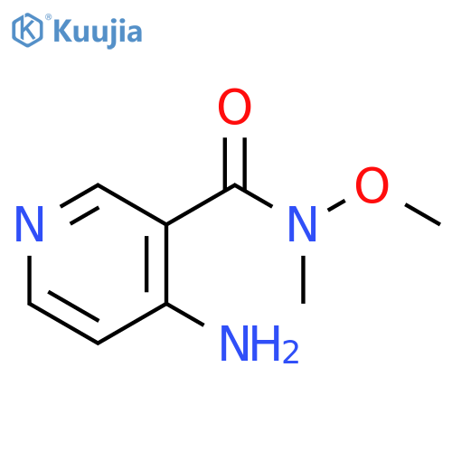 3-Pyridinecarboxamide, 4-amino-N-methoxy-N-methyl- structure