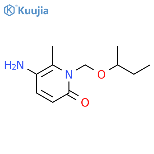 5-Amino-1-[(butan-2-yloxy)methyl]-6-methyl-1,2-dihydropyridin-2-one structure