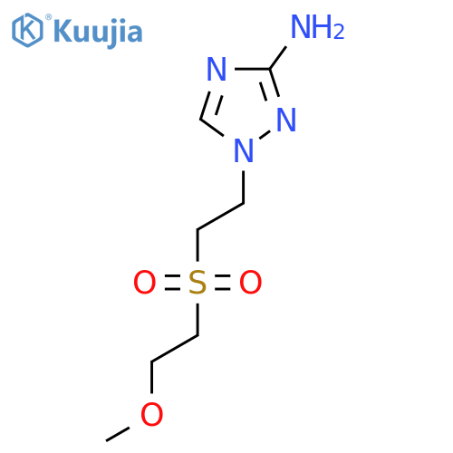1-[2-(2-methoxyethanesulfonyl)ethyl]-1H-1,2,4-triazol-3-amine structure