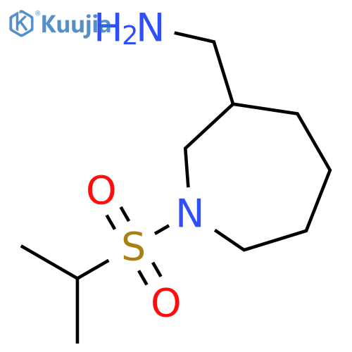 1H-Azepine-3-methanamine, hexahydro-1-[(1-methylethyl)sulfonyl]- structure