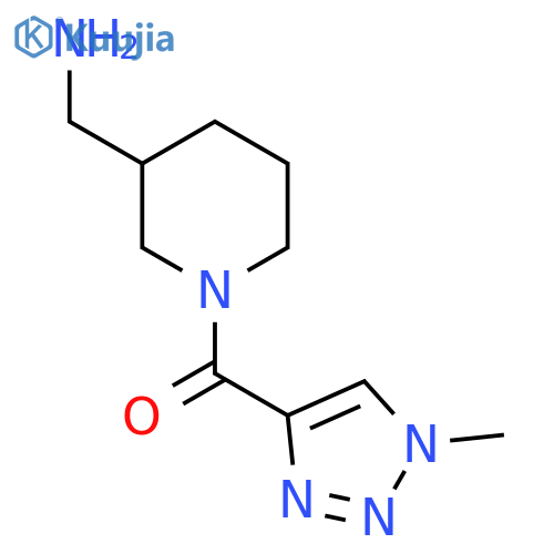 (3-(Aminomethyl)piperidin-1-yl)(1-methyl-1H-1,2,3-triazol-4-yl)methanone structure