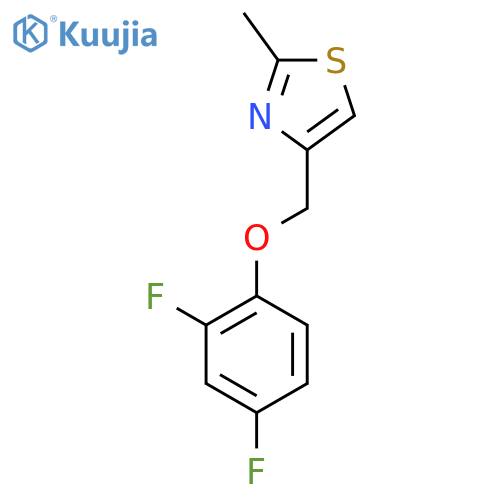4-[(2,4-Difluorophenoxy)methyl]-2-methyl-1,3-thiazole structure