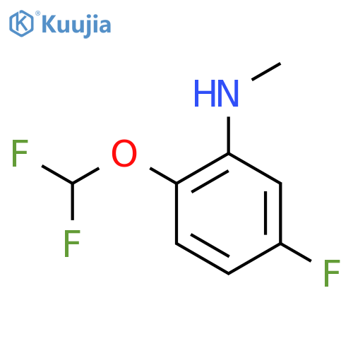 2-(difluoromethoxy)-5-fluoro-N-methylaniline structure