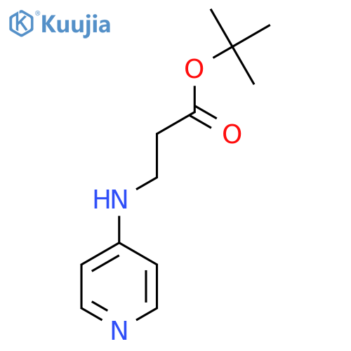 Tert-butyl 3-[(pyridin-4-yl)amino]propanoate structure