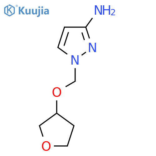 1-[(oxolan-3-yloxy)methyl]-1H-pyrazol-3-amine structure