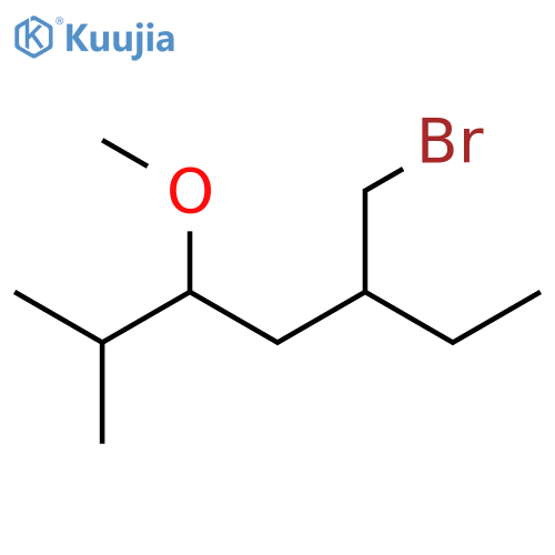 Heptane, 5-(bromomethyl)-3-methoxy-2-methyl- structure