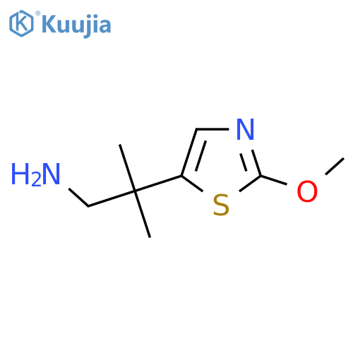 2-(2-Methoxy-1,3-thiazol-5-yl)-2-methylpropan-1-amine structure