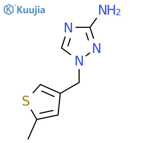 1-(5-methylthiophen-3-yl)methyl-1H-1,2,4-triazol-3-amine structure