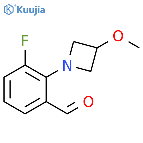 3-Fluoro-2-(3-methoxyazetidin-1-yl)benzaldehyde structure