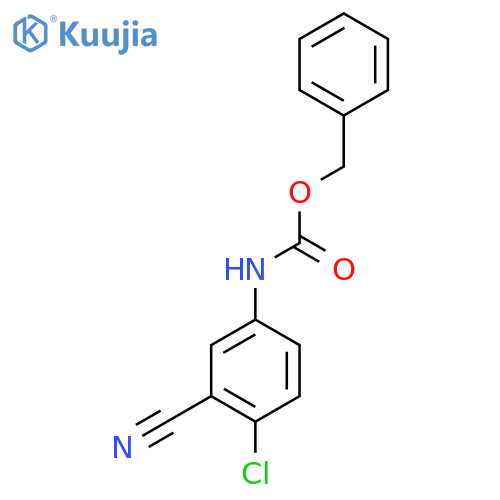 benzyl N-(4-chloro-3-cyanophenyl)carbamate structure