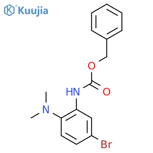 benzyl N-[5-bromo-2-(dimethylamino)phenyl]carbamate structure
