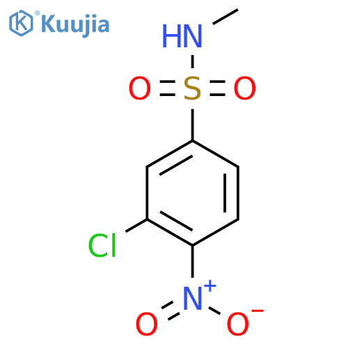 3-chloro-N-methyl-4-nitrobenzene-1-sulfonamide structure