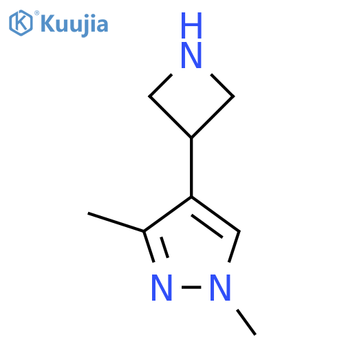 4-(azetidin-3-yl)-1,3-dimethyl-1H-pyrazole structure