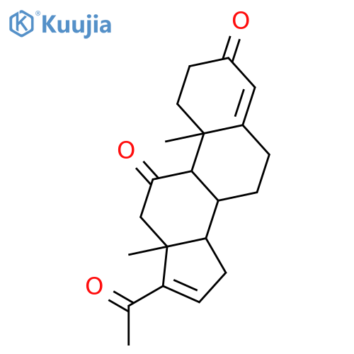 Pregna-4,16-diene-3,11,20-trione(6CI,7CI,8CI,9CI) structure