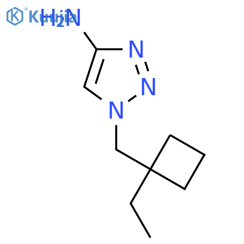 1-[(1-Ethylcyclobutyl)methyl]-1H-1,2,3-triazol-4-amine structure