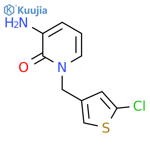 3-Amino-1-[(5-chlorothiophen-3-yl)methyl]-1,2-dihydropyridin-2-one structure