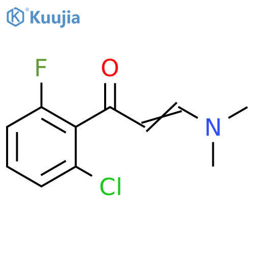 1-(2-chloro-6-fluorophenyl)-3-(dimethylamino)prop-2-en-1-one structure
