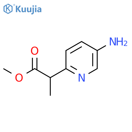 Methyl 2-(5-aminopyridin-2-yl)propanoate structure