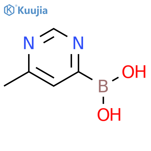 Boronic acid, B-(6-methyl-4-pyrimidinyl)- structure