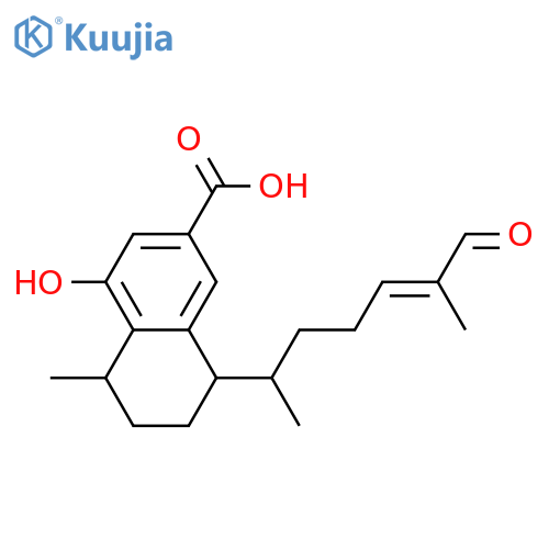8,16-Dihydroxy-14-serrulaten-19-oic acid; (14E)-form, 16-Aldehyde structure