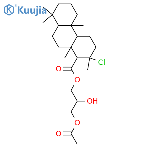 13-Chloro-15-isocopalanoic acid; (ent-13βCl)-form, (3-Acetoxy-2-hydroxypropyl) ester structure